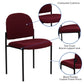Comfort Black Fabric Stackable Steel Side Reception Chair - BT-515-1-BK-GG A-Z Store Nadia