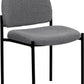 Comfort Black Fabric Stackable Steel Side Reception Chair - BT-515-1-BK-GG A-Z Store Nadia