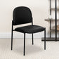 Comfort Black Fabric Stackable Steel Side Reception Chair - BT-515-1-BK-GG A-Z Store Nadia