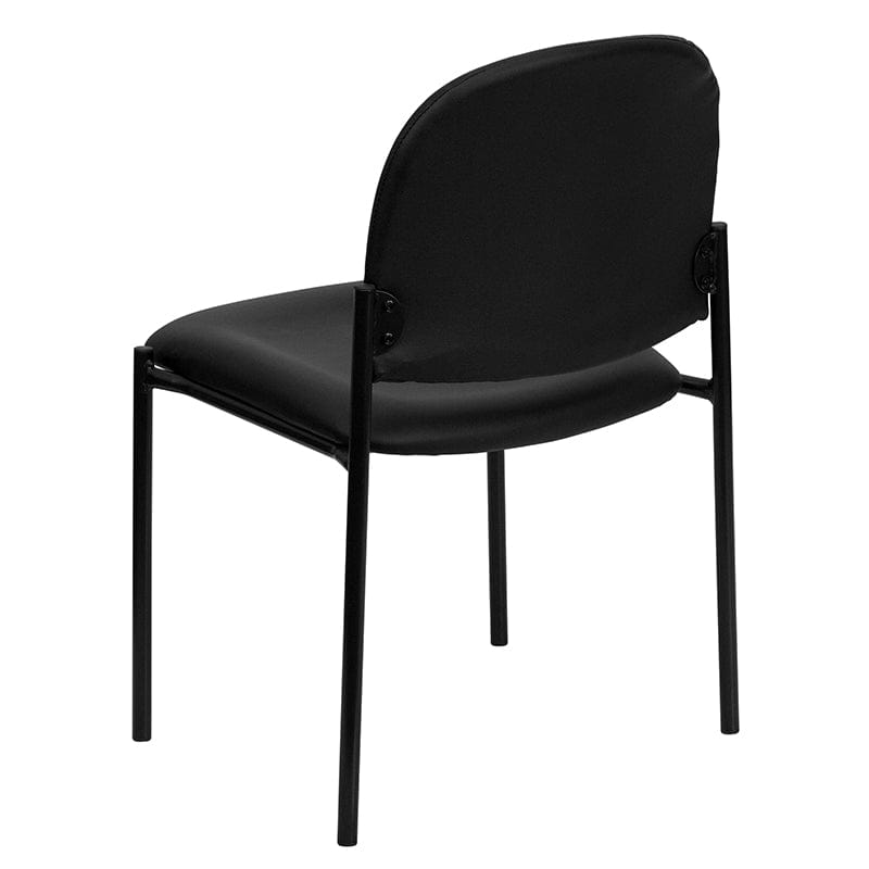 Comfort Black Fabric Stackable Steel Side Reception Chair - BT-515-1-BK-GG A-Z Store Nadia
