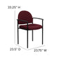 Comfort Black Fabric Stackable Steel Side Reception Chair with Arms - BT-516-1-BK-GG A-Z Store Nadia