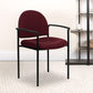 Comfort Black Fabric Stackable Steel Side Reception Chair with Arms - BT-516-1-BK-GG A-Z Store Nadia