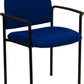 Comfort Black Fabric Stackable Steel Side Reception Chair with Arms - BT-516-1-BK-GG A-Z Store Nadia