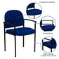 Comfort Black Fabric Stackable Steel Side Reception Chair with Arms - BT-516-1-BK-GG A-Z Store Nadia