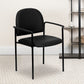 Comfort Black Fabric Stackable Steel Side Reception Chair with Arms - BT-516-1-BK-GG A-Z Store Nadia