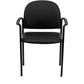 Comfort Black Fabric Stackable Steel Side Reception Chair with Arms - BT-516-1-BK-GG A-Z Store Nadia