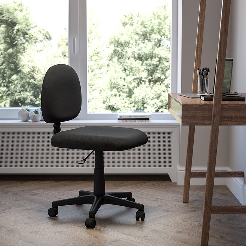 Mid-Back Black Fabric Swivel Task Office Chair - BT-660-BK-GG A-Z Store Nadia