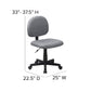 Mid-Back Black Fabric Swivel Task Office Chair - BT-660-BK-GG A-Z Store Nadia