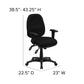 Mid-Back Black Fabric Multifunction Executive Swivel Ergonomic Office Chair with Adjustable Arms - BT-662-BK-GG A-Z Store Nadia
