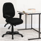 Mid-Back Black Fabric Multifunction Executive Swivel Ergonomic Office Chair with Adjustable Arms - BT-662-BK-GG A-Z Store Nadia