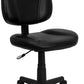 Mid-Back Black LeatherSoft Swivel Ergonomic Task Office Chair with Back Depth Adjustment - BT-688-BK-GG A-Z Store Nadia