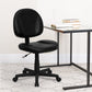 Mid-Back Black LeatherSoft Swivel Ergonomic Task Office Chair with Back Depth Adjustment - BT-688-BK-GG A-Z Store Nadia