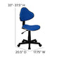 Blue Fabric Swivel Ergonomic Task Office Chair - BT-699-BLUE-GG A-Z Store Nadia