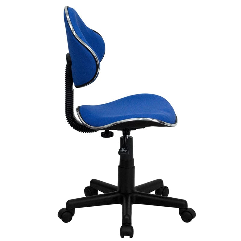 Blue Fabric Swivel Ergonomic Task Office Chair - BT-699-BLUE-GG A-Z Store Nadia
