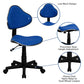 Blue Fabric Swivel Ergonomic Task Office Chair - BT-699-BLUE-GG A-Z Store Nadia