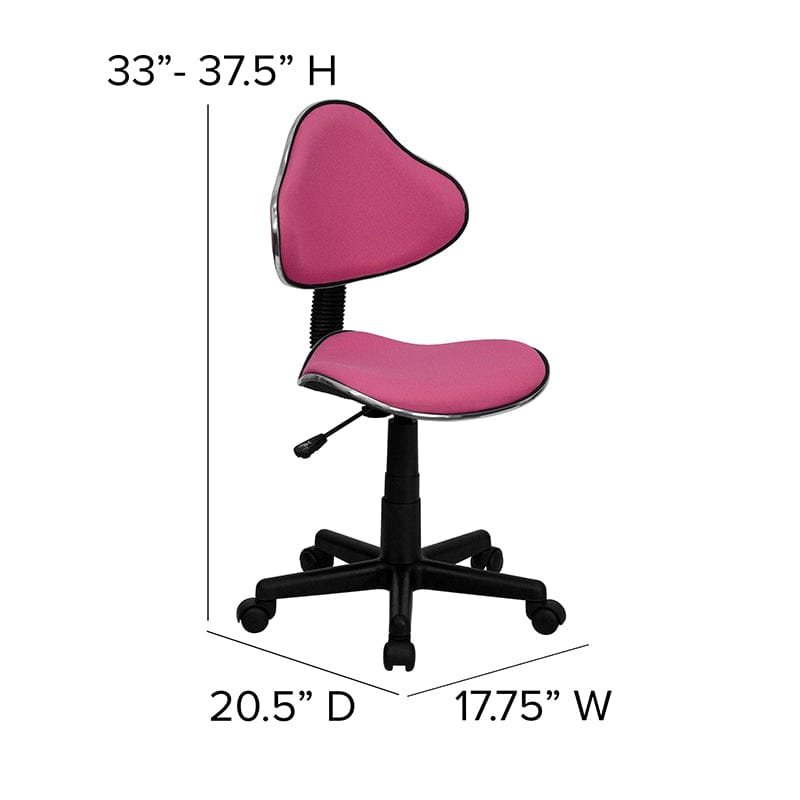 Blue Fabric Swivel Ergonomic Task Office Chair - BT-699-BLUE-GG A-Z Store Nadia
