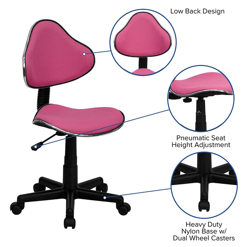 Blue Fabric Swivel Ergonomic Task Office Chair - BT-699-BLUE-GG A-Z Store Nadia