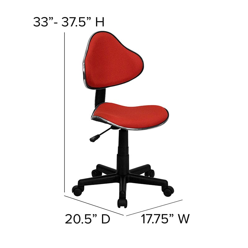 Blue Fabric Swivel Ergonomic Task Office Chair - BT-699-BLUE-GG A-Z Store Nadia