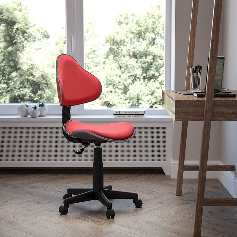 Blue Fabric Swivel Ergonomic Task Office Chair - BT-699-BLUE-GG A-Z Store Nadia