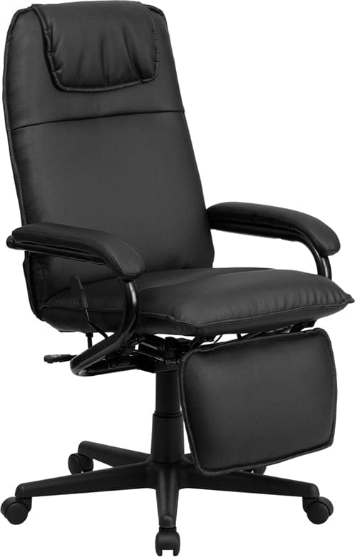 High Back Burgundy LeatherSoft Executive Reclining Ergonomic Swivel Office Chair with Arms - BT-70172-BG-GG A-Z Store Nadia
