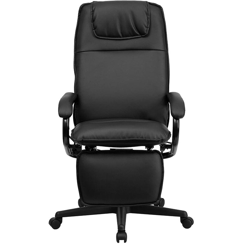 High Back Burgundy LeatherSoft Executive Reclining Ergonomic Swivel Office Chair with Arms - BT-70172-BG-GG A-Z Store Nadia