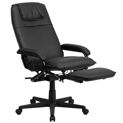 High Back Burgundy LeatherSoft Executive Reclining Ergonomic Swivel Office Chair with Arms - BT-70172-BG-GG A-Z Store Nadia