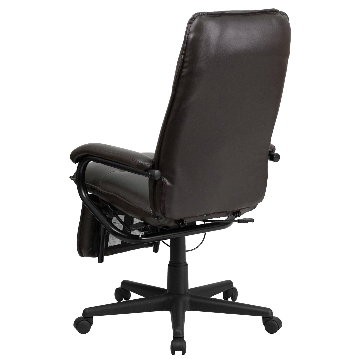 High Back Burgundy LeatherSoft Executive Reclining Ergonomic Swivel Office Chair with Arms - BT-70172-BG-GG A-Z Store Nadia