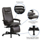 High Back Burgundy LeatherSoft Executive Reclining Ergonomic Swivel Office Chair with Arms - BT-70172-BG-GG A-Z Store Nadia