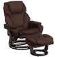 Contemporary Multi-Position Recliner and Ottoman with Swivel Mahogany Wood Base in Black LeatherSoft - BT-70222-BK-FLAIR-GG A-Z Store Nadia