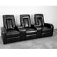 Eclipse Series 3-Seat Reclining Black LeatherSoft Theater Seating Unit with Cup Holders - BT-70259-3-BK-GG A-Z Store Nadia