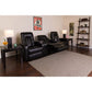 Eclipse Series 3-Seat Reclining Black LeatherSoft Theater Seating Unit with Cup Holders - BT-70259-3-BK-GG A-Z Store Nadia