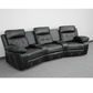 Reel Comfort Series 3-Seat Reclining Black LeatherSoft Theater Seating Unit with Curved Cup Holders - BT-70530-3-BK-CV-GG A-Z Store Nadia