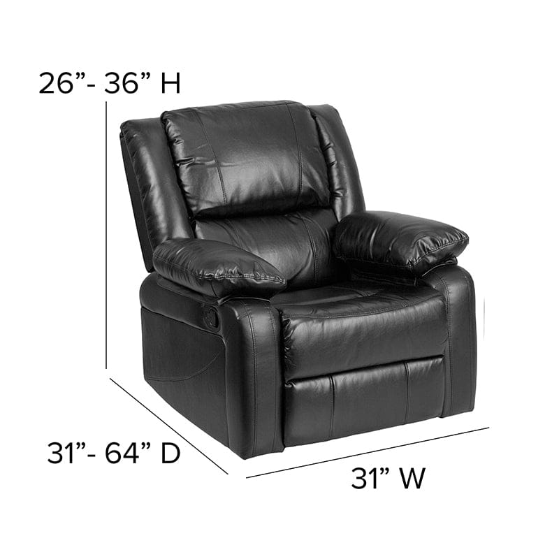 Harmony Series Brown LeatherSoft Recliner -  BT-70597-1-BN-GG Mega A-Z Store Nadia