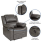 Harmony Series Brown LeatherSoft Recliner -  BT-70597-1-BN-GG Mega A-Z Store Nadia