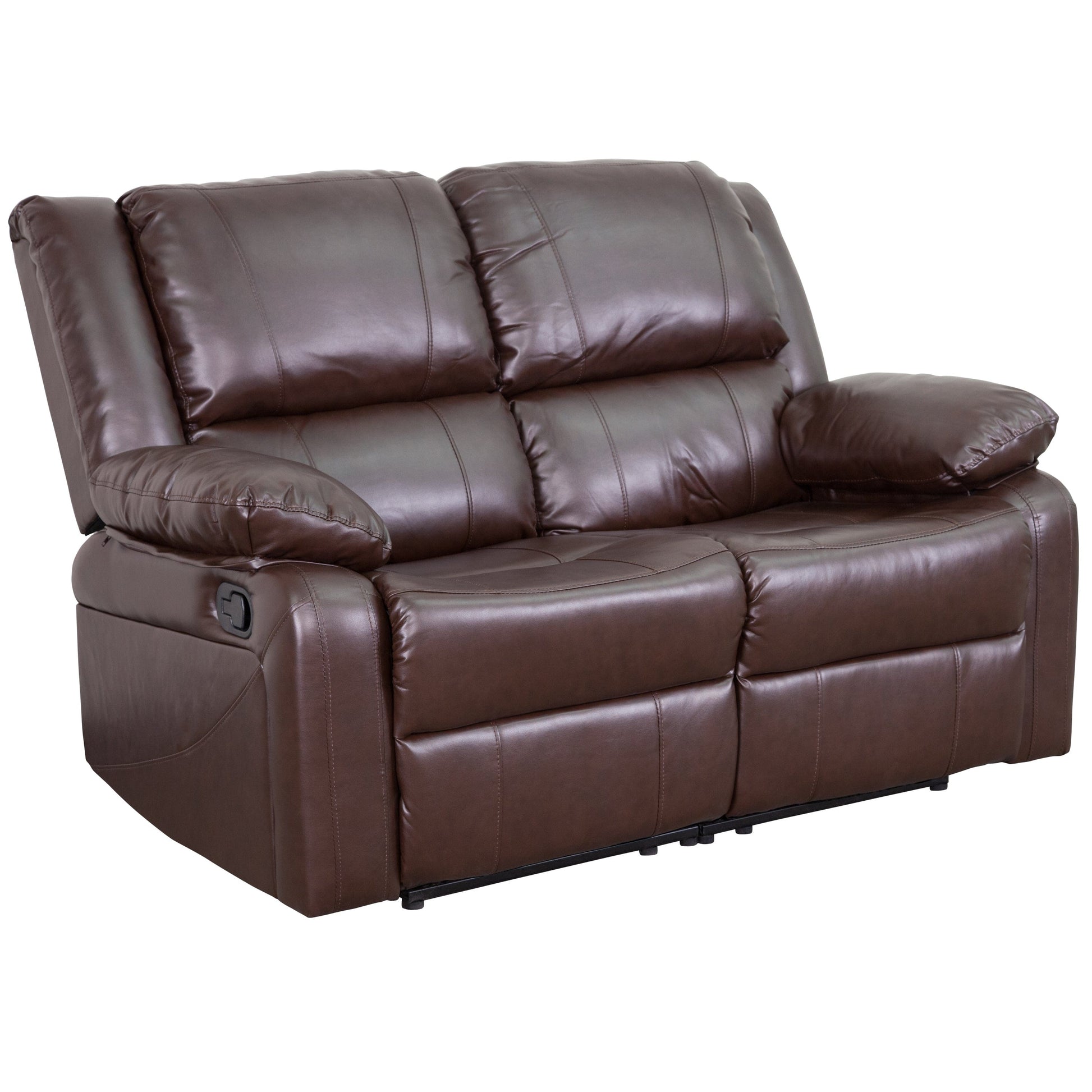 Harmony Series Brown LeatherSoft Loveseat with Two Built-In Recliners - BT-70597-LS-BN-GG A-Z Store Nadia