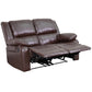 Harmony Series Brown LeatherSoft Loveseat with Two Built-In Recliners - BT-70597-LS-BN-GG A-Z Store Nadia