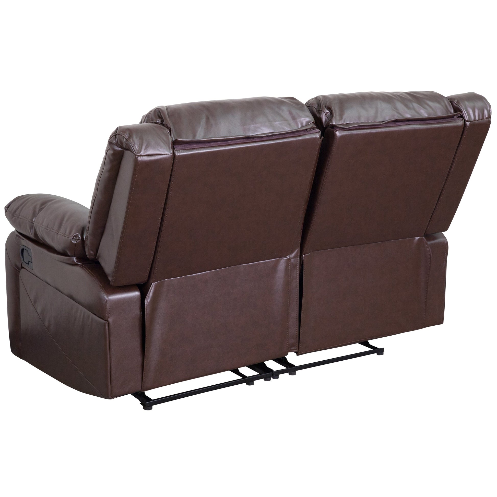 Harmony Series Brown LeatherSoft Loveseat with Two Built-In Recliners - BT-70597-LS-BN-GG A-Z Store Nadia