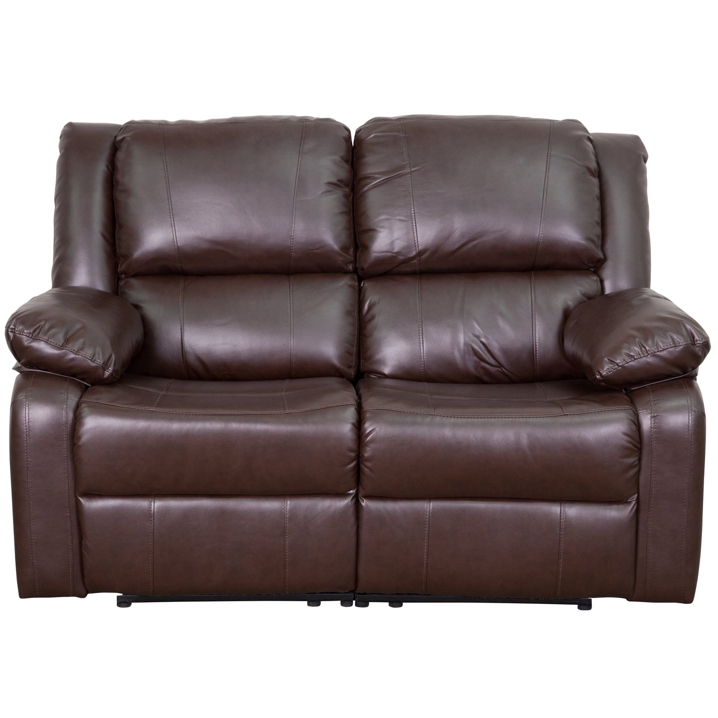 Harmony Series Brown LeatherSoft Loveseat with Two Built-In Recliners - BT-70597-LS-BN-GG A-Z Store Nadia