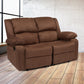 Harmony Series Brown LeatherSoft Loveseat with Two Built-In Recliners - BT-70597-LS-BN-GG A-Z Store Nadia