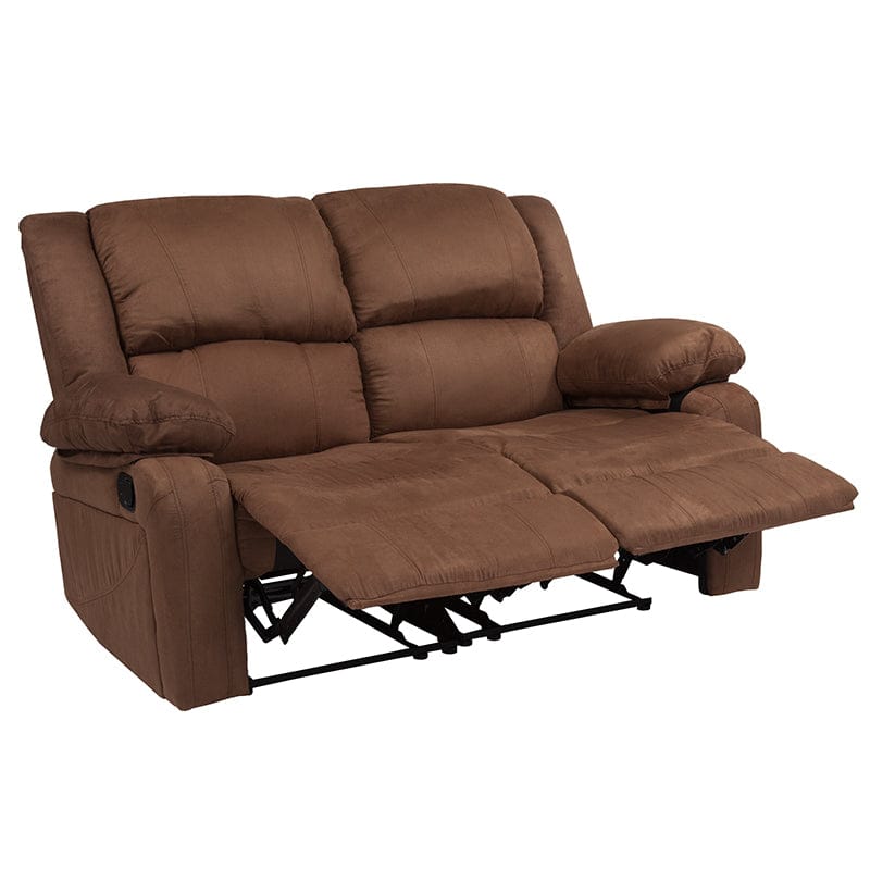 Harmony Series Brown LeatherSoft Loveseat with Two Built-In Recliners - BT-70597-LS-BN-GG A-Z Store Nadia