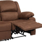 Harmony Series Brown LeatherSoft Loveseat with Two Built-In Recliners - BT-70597-LS-BN-GG A-Z Store Nadia