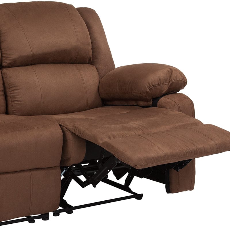 Harmony Series Brown LeatherSoft Loveseat with Two Built-In Recliners - BT-70597-LS-BN-GG A-Z Store Nadia