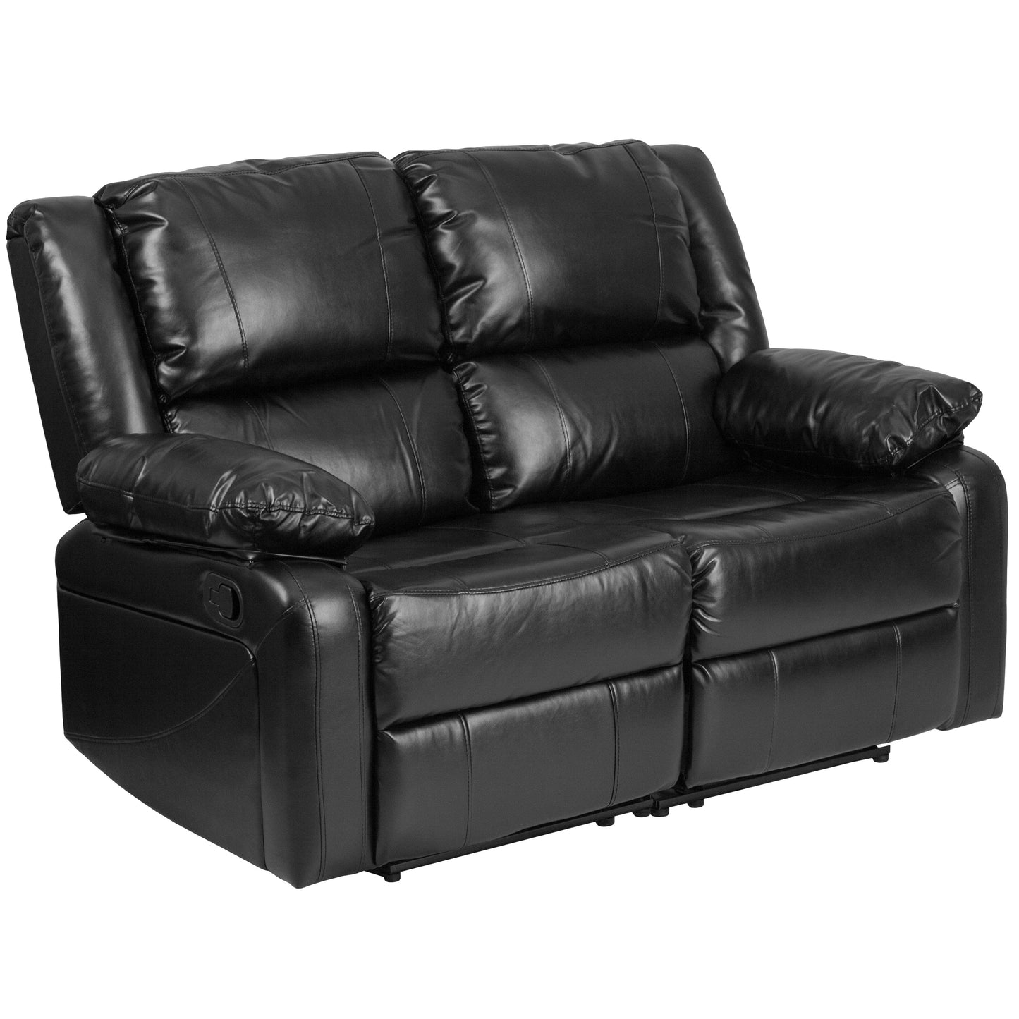 Harmony Series Brown LeatherSoft Loveseat with Two Built-In Recliners - BT-70597-LS-BN-GG A-Z Store Nadia