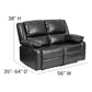 Harmony Series Brown LeatherSoft Loveseat with Two Built-In Recliners - BT-70597-LS-BN-GG A-Z Store Nadia