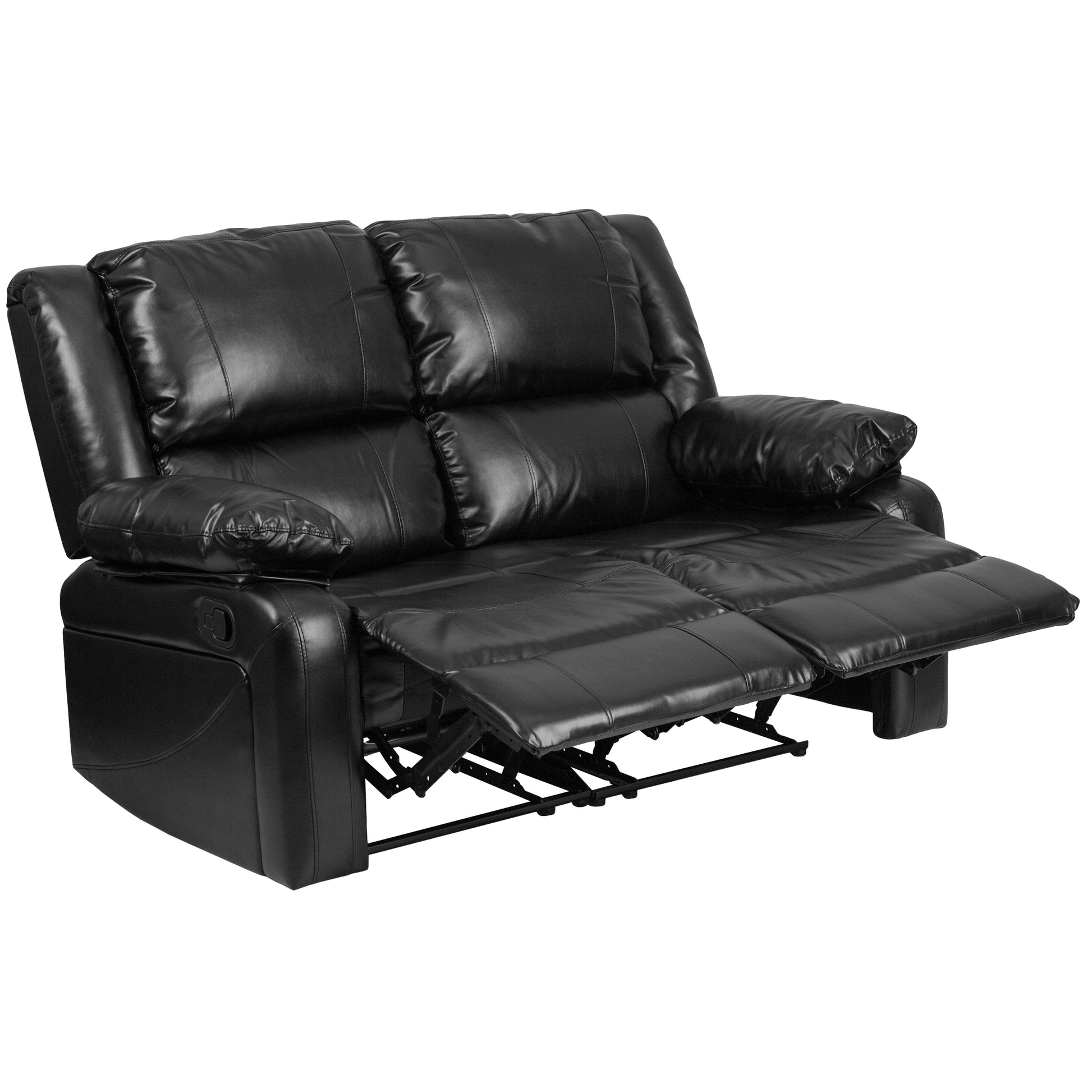 Harmony Series Brown LeatherSoft Loveseat with Two Built-In Recliners - BT-70597-LS-BN-GG A-Z Store Nadia