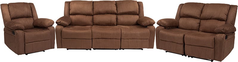Harmony Series Brown LeatherSoft Reclining Sofa Set - BT-70597-RLS-SET-BN-GG A-Z Store Nadia