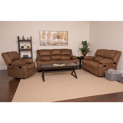 Harmony Series Brown LeatherSoft Reclining Sofa Set - BT-70597-RLS-SET-BN-GG A-Z Store Nadia