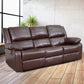 Harmony Series Brown LeatherSoft Sofa with Two Built-In Recliners - BT-70597-SOF-BN-GG A-Z Store Nadia