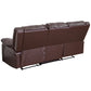 Harmony Series Brown LeatherSoft Sofa with Two Built-In Recliners - BT-70597-SOF-BN-GG A-Z Store Nadia