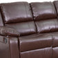 Harmony Series Brown LeatherSoft Sofa with Two Built-In Recliners - BT-70597-SOF-BN-GG A-Z Store Nadia